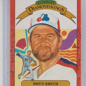 RARE & Vintage Bryn Smith 1989 Donruss Diamond Kings Collectible Card